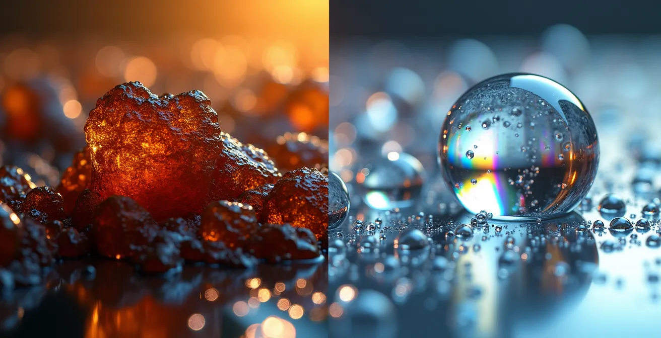 Visualisation microscopique de l'absence de goudron dans la vapeur électronique