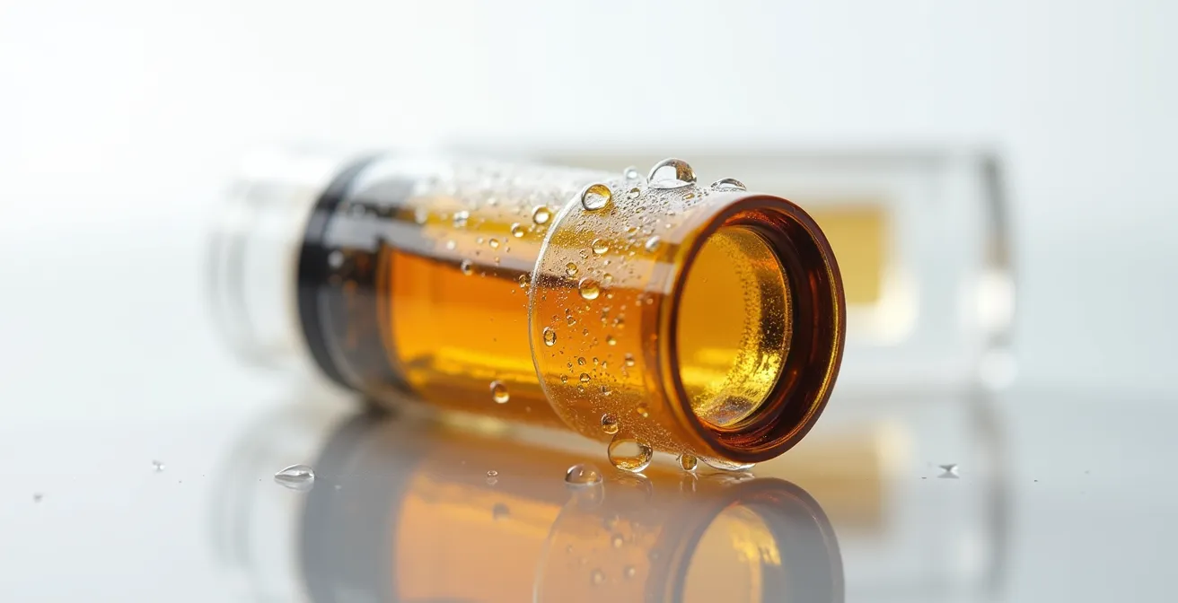 Vue macro d'une cartouche de vapotage scellée montrant les détails de protection hermétique