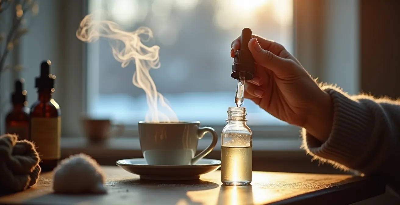 Processus de dilution d'un e-liquide avec de l'eau distillée