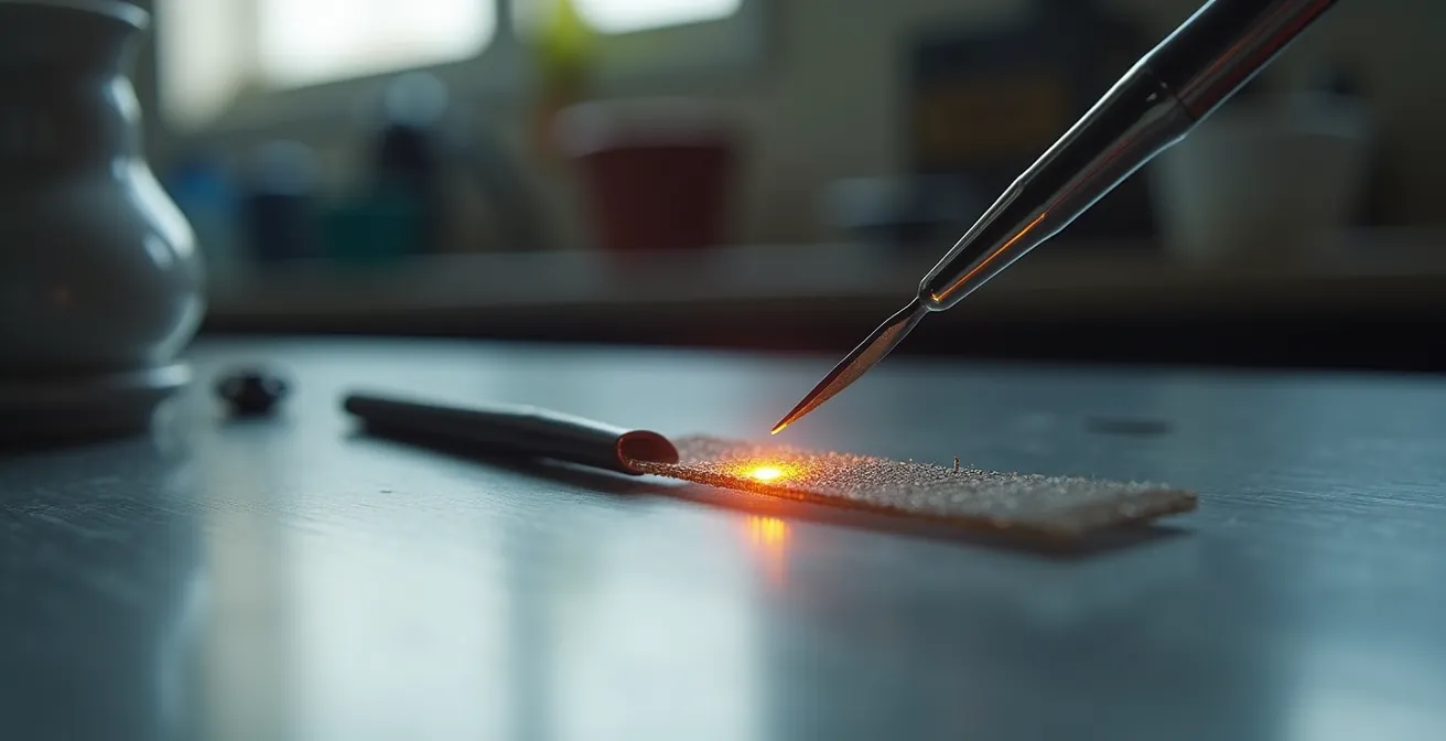 Procédure de rodage d'une résistance mesh pour éliminer les points chauds