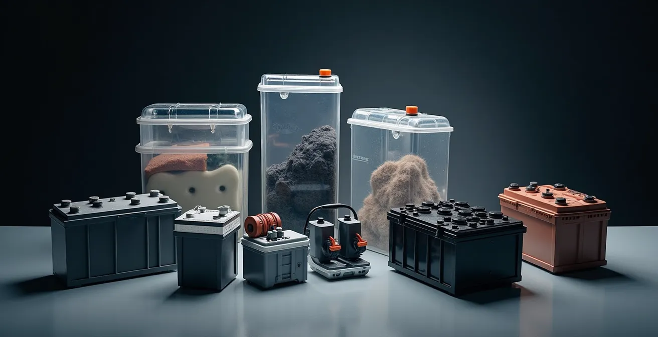 Système de stockage organisé pour accus 18650 avec boîtes de protection